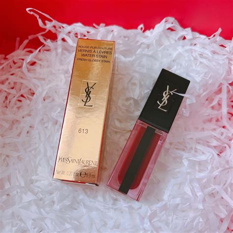 ysl 613 cascade bordeaux|YSL Water Lip Stain Swatches and Review – Escentual.